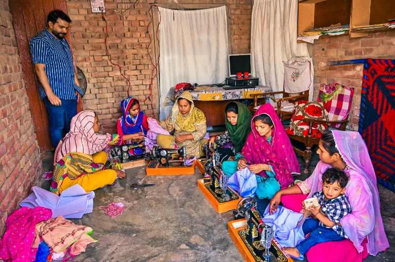 Women and widows sewing center