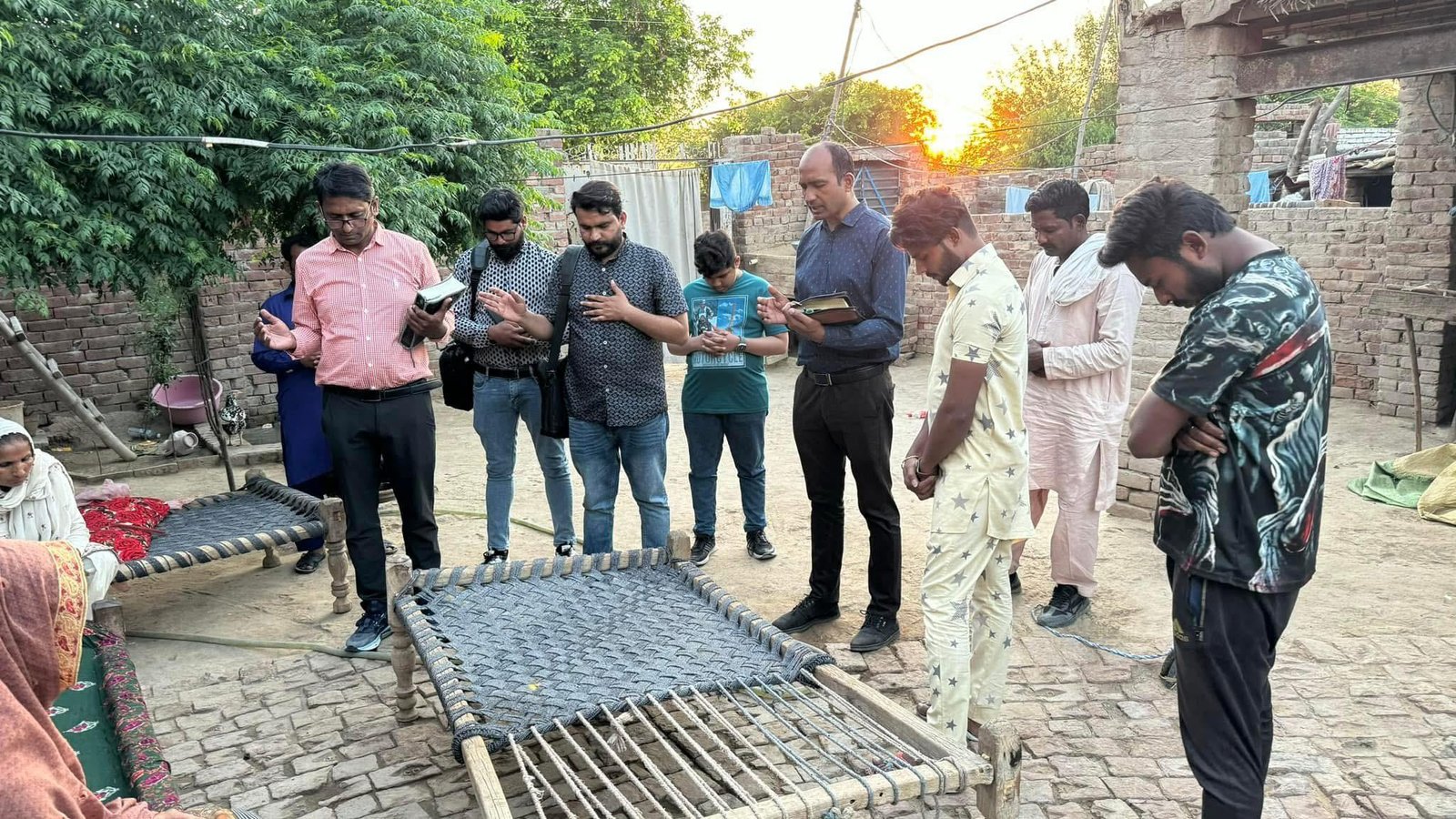 Preaching the Gospel in a village